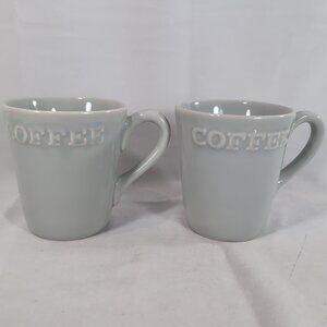 Primagera 2 Set Coffee Mug Set Light Green Portugal Embossed Letters